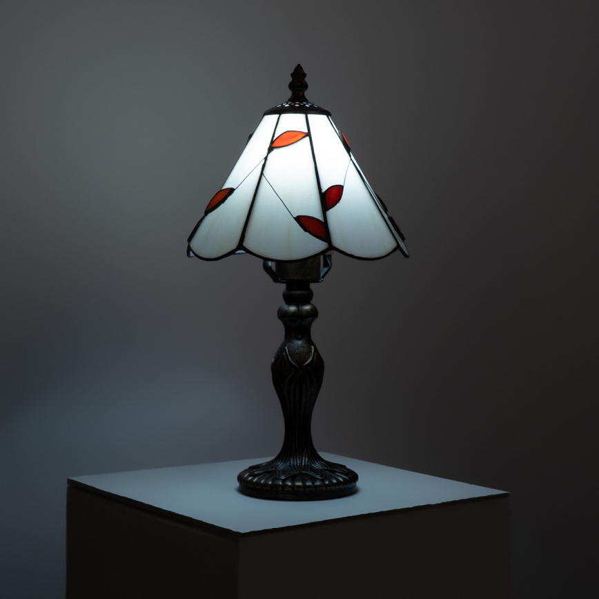 Brilagi - Lampe de table Tiffany en vitrail FOLIA 1xE27/60W/230V