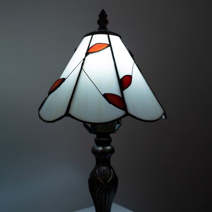 Brilagi - Lampe de table Tiffany en vitrail FOLIA 1xE27/60W/230V