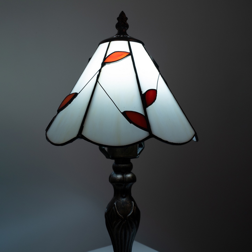 Brilagi - Lampe de table Tiffany en vitrail FOLIA 1xE27/60W/230V