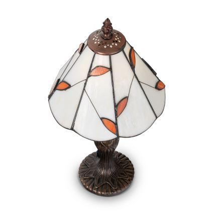 Brilagi - Lampe de table Tiffany en vitrail FOLIA 1xE27/60W/230V