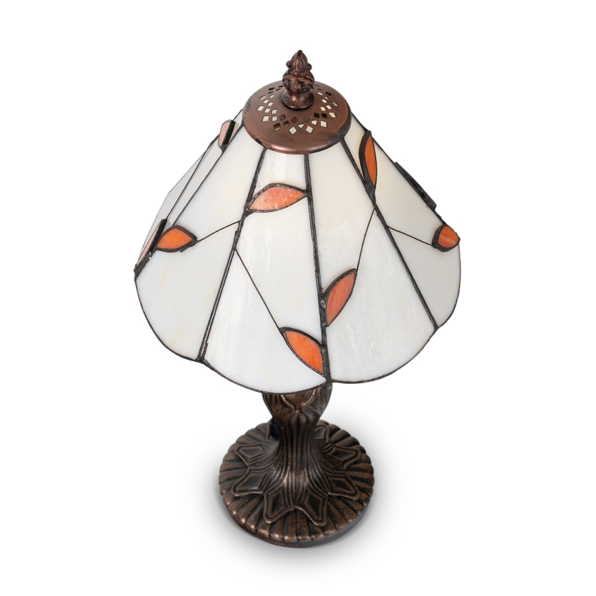 Brilagi - Lampe de table Tiffany en vitrail FOLIA 1xE27/60W/230V