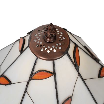 Brilagi - Lampe de table Tiffany en vitrail FOLIA 1xE27/60W/230V