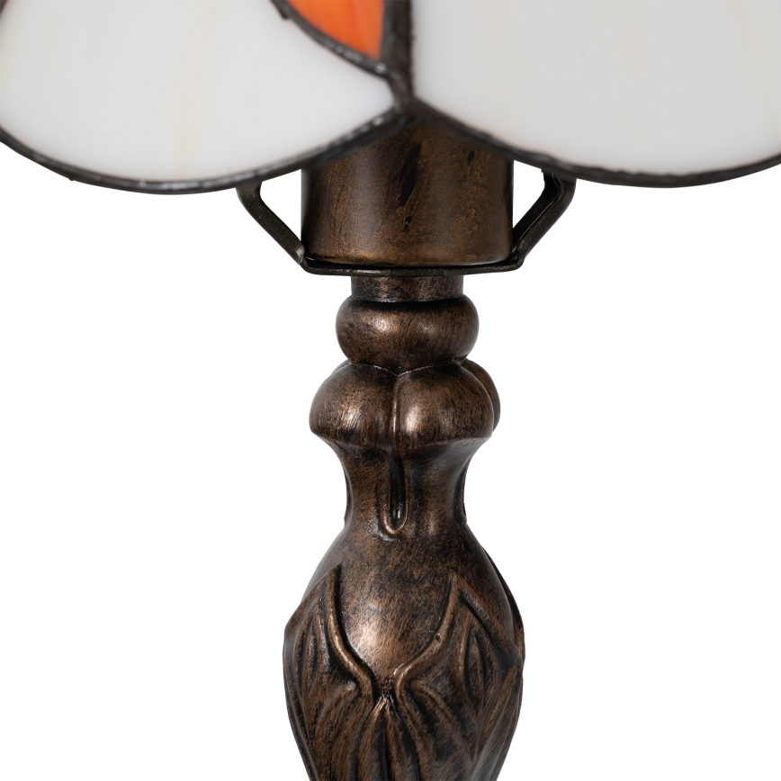 Brilagi - Lampe de table Tiffany en vitrail FOLIA 1xE27/60W/230V