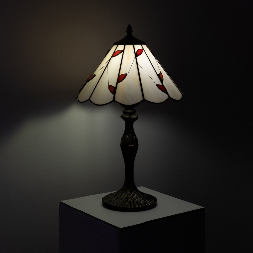 Brilagi - Lampe de table Tiffany en vitrail FOLIA 1xE27/60W/230V