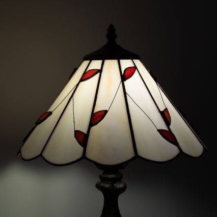 Brilagi - Lampe de table Tiffany en vitrail FOLIA 1xE27/60W/230V