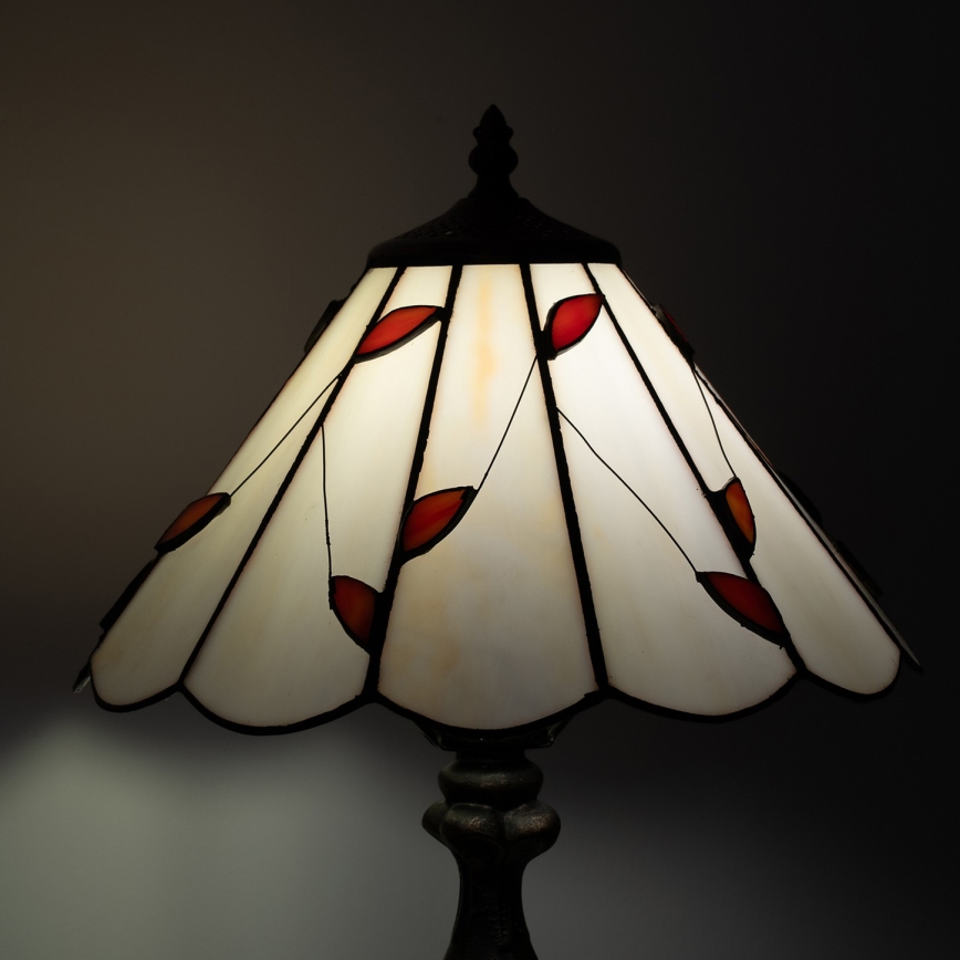 Brilagi - Lampe de table Tiffany en vitrail FOLIA 1xE27/60W/230V