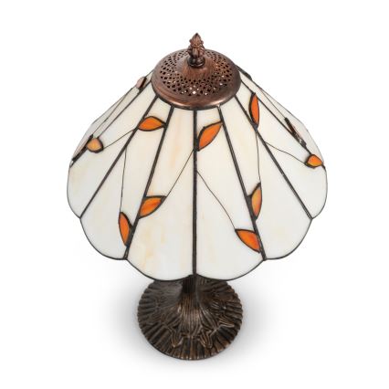 Brilagi - Lampe de table Tiffany en vitrail FOLIA 1xE27/60W/230V