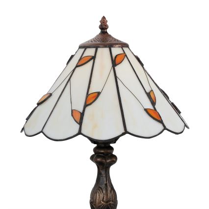 Brilagi - Lampe de table Tiffany en vitrail FOLIA 1xE27/60W/230V