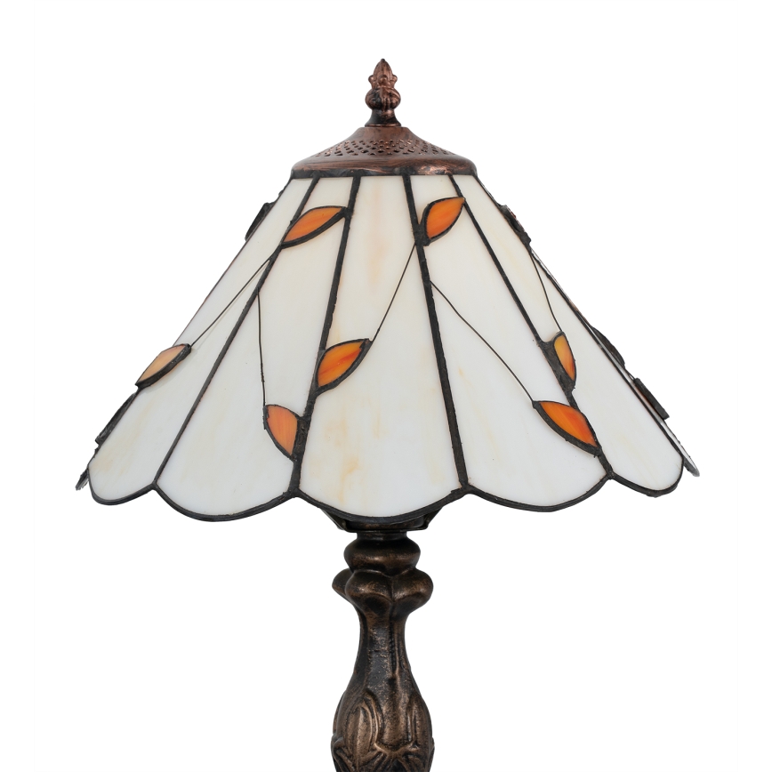 Brilagi - Lampe de table Tiffany en vitrail FOLIA 1xE27/60W/230V
