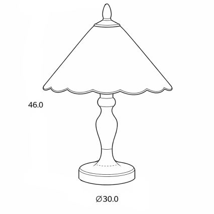 Brilagi - Lampe de table Tiffany en vitrail FOLIA 1xE27/60W/230V
