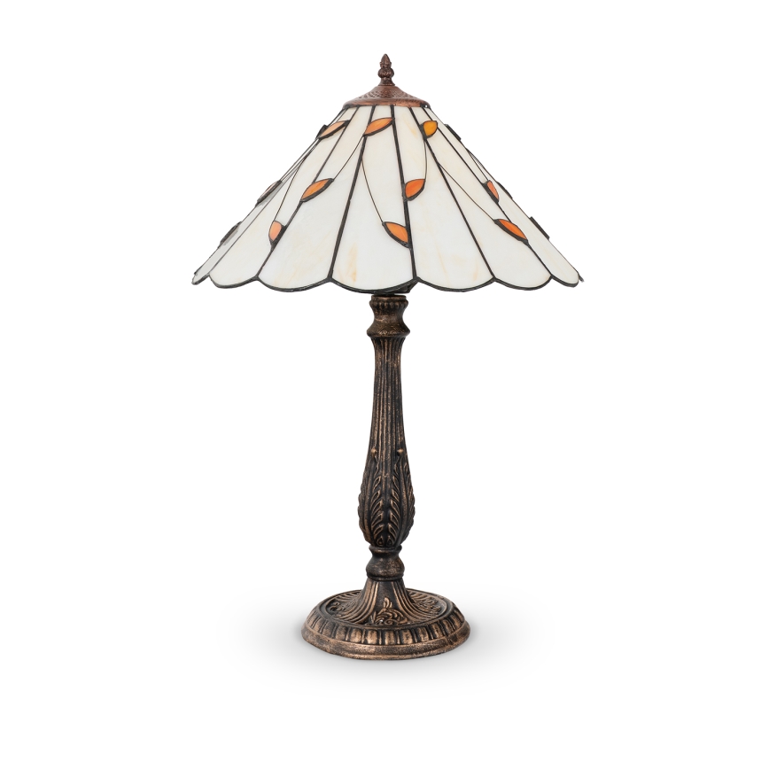 BRILAGI - lampe de table Tiffany en vitrail FOLIA 1xE27/60W/230V