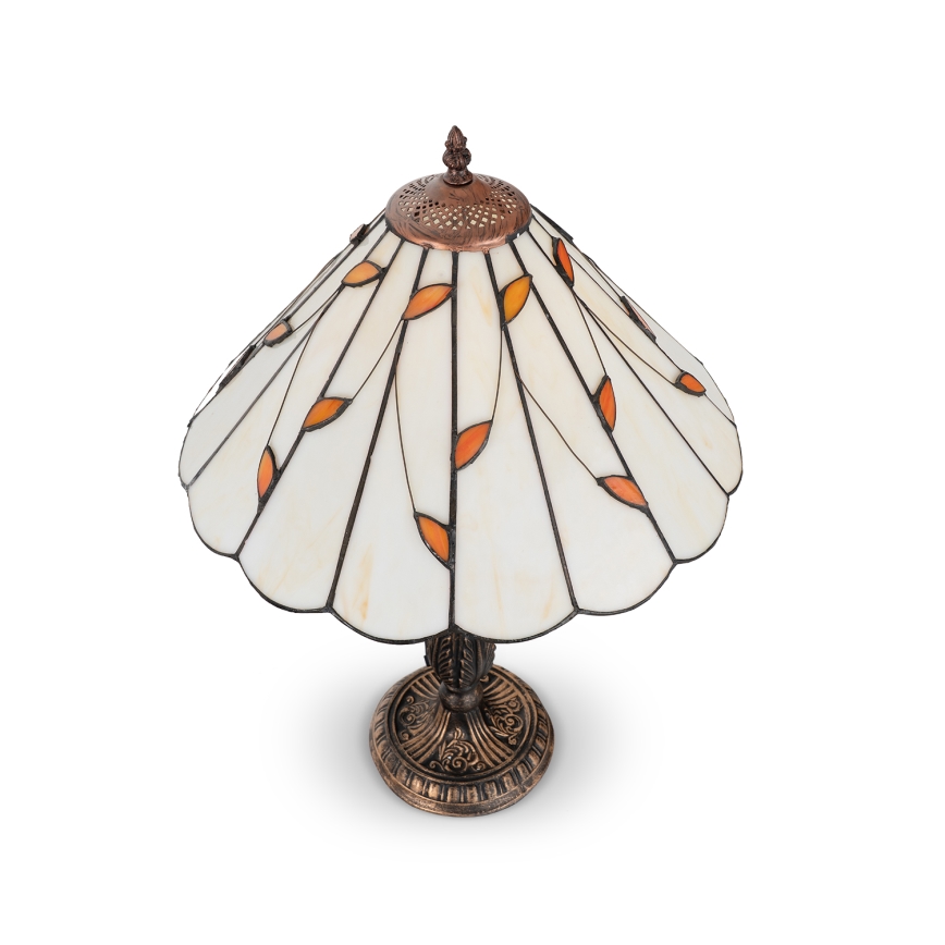 BRILAGI - lampe de table Tiffany en vitrail FOLIA 1xE27/60W/230V