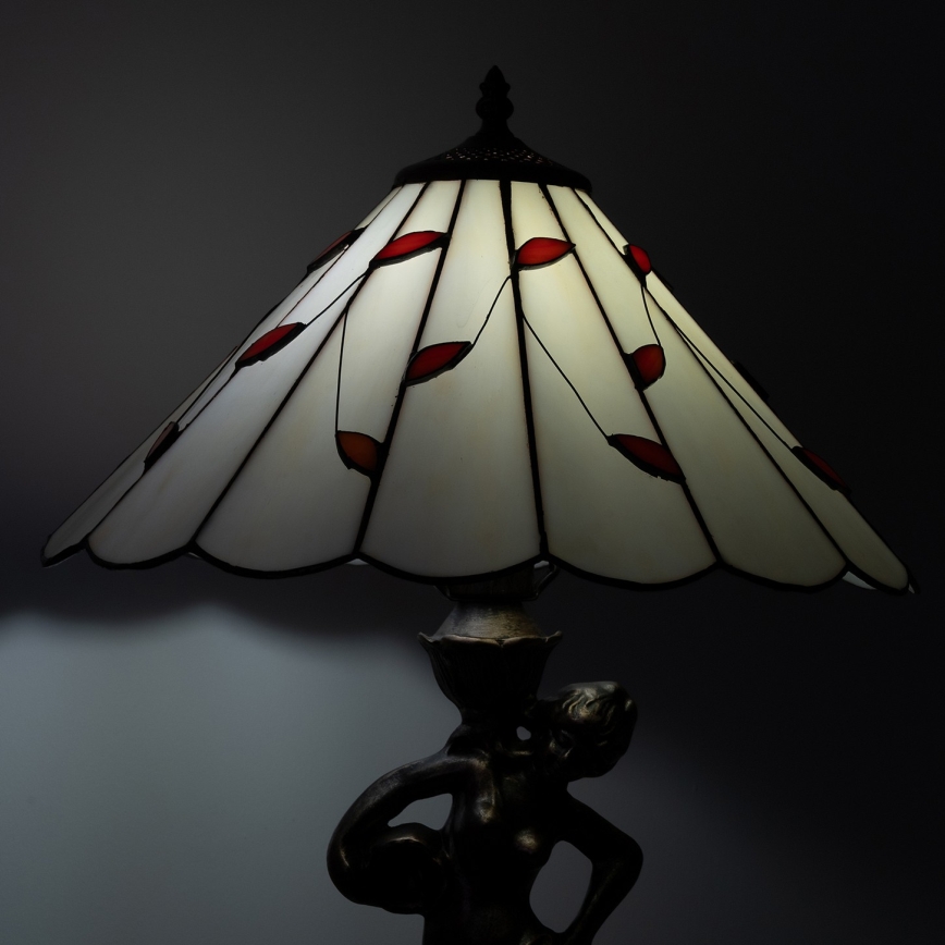 Brilagi - lampe de table Tiffany en vitrail FOLIA 1xE27/60W/230V
