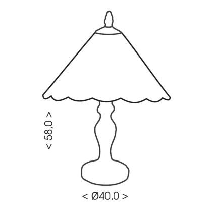 Brilagi - Lampe de table Tiffany en vitrail FOLIA 2xE27/60W/230V
