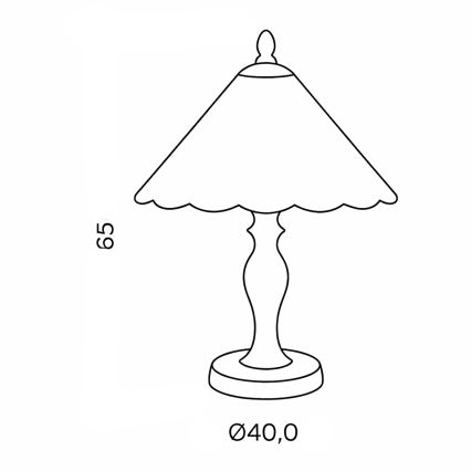 Brilagi - Lampe de table Tiffany en vitrail FOLIA 2xE27/60W/230V