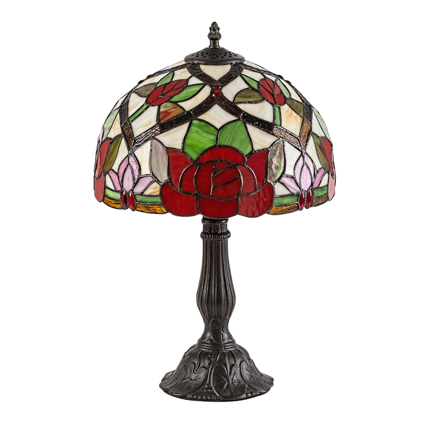 Brilagi - Lampe de table Tiffany en vitrail GARLAN 1xE27/40W/230V