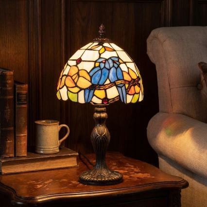 Brilagi - Lampe de table Tiffany en vitrail JUNGLE 1xE27/60W/230V