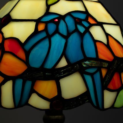 Brilagi - Lampe de table Tiffany en vitrail JUNGLE 1xE27/60W/230V