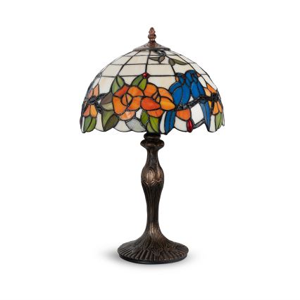 Brilagi - lampe de table Tiffany en vitrail JUNGLE 1xE27/60W/230V