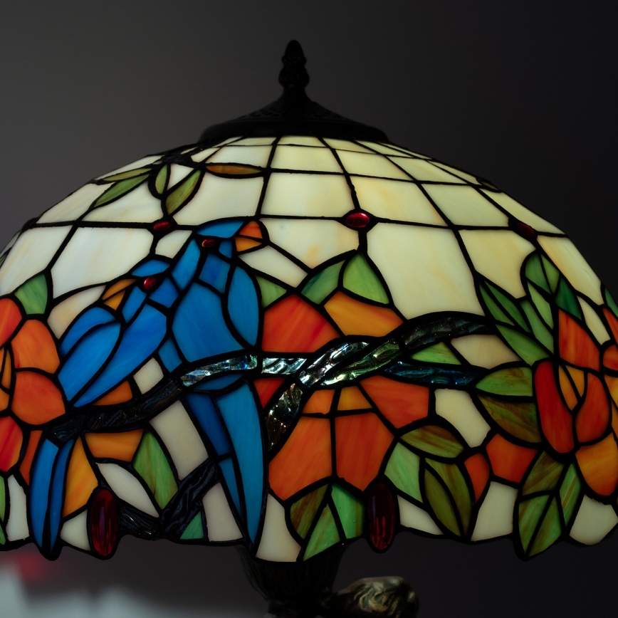 Brilagi - lampe de table Tiffany en vitrail JUNGLE 1xE27/60W/230V