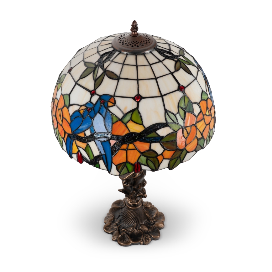 Brilagi - lampe de table Tiffany en vitrail JUNGLE 1xE27/60W/230V