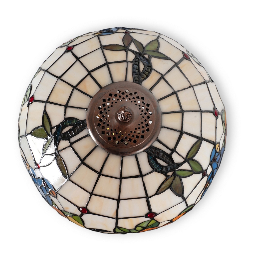 Brilagi - lampe de table Tiffany en vitrail JUNGLE 1xE27/60W/230V