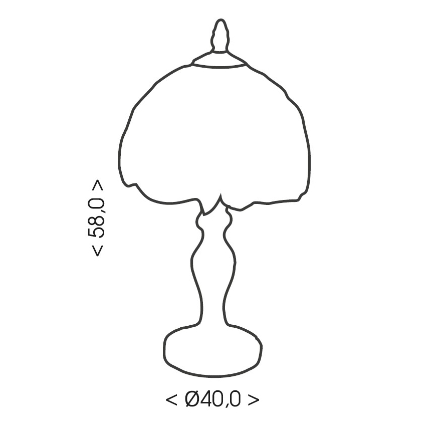 Brilagi - lampe de table Tiffany en vitrail JUNGLE 2xE27/60W/230V