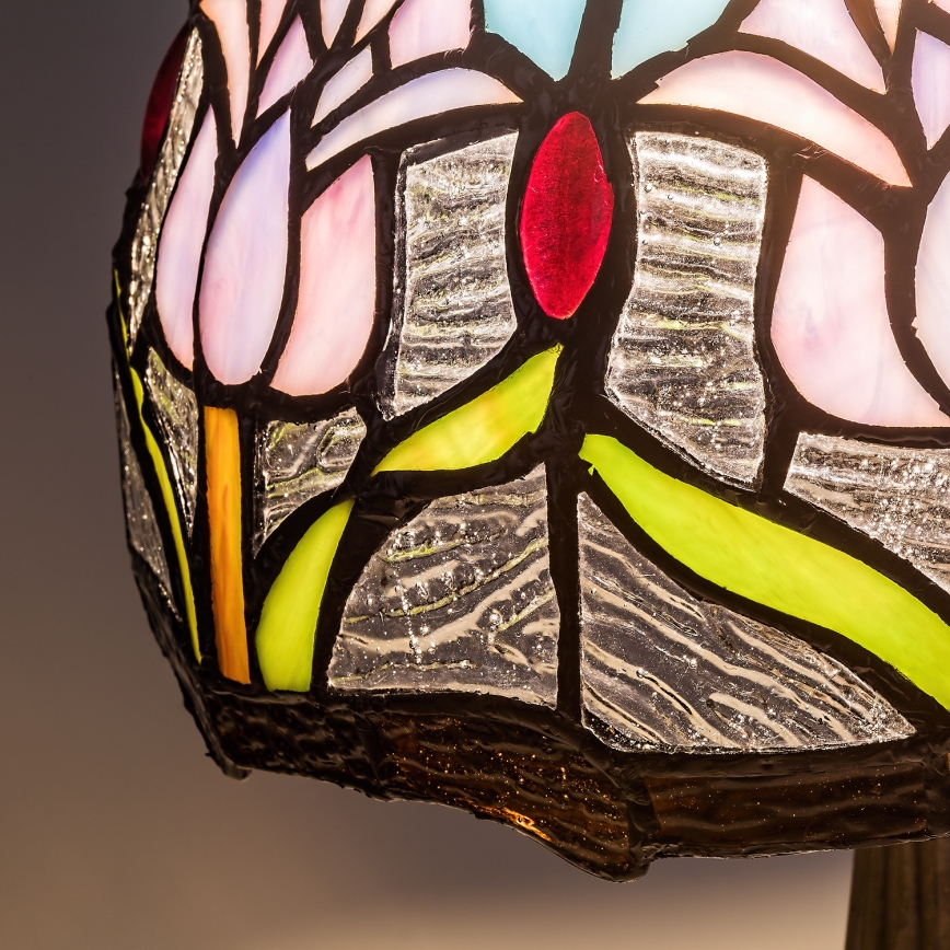 Brilagi - Lampe de table Tiffany en vitrail LORAS, 1xE14/40W/230V