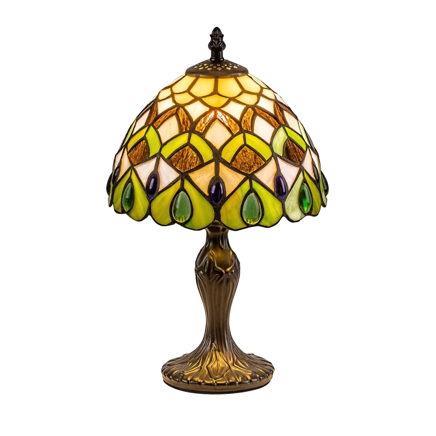 Brilagi - Lampe de table Tiffany en vitrail MARGARET 1xE14/40W/230V