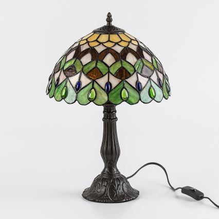 Brilagi - lampe de table Tiffany en vitrail MARGARET 1xE27/40W/230V