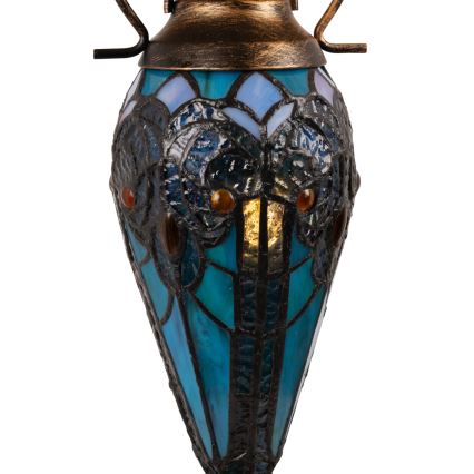 Brilagi - Lampe de table Tiffany en vitrail MIRABELLA 1xE27/60W/230V + 1xE14/40W