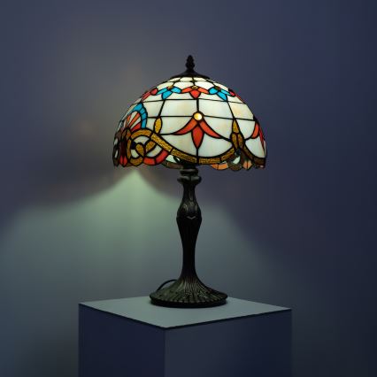 Brilagi - lampe de table Tiffany en vitrail MIRABELLA 1xE27/60W/230V