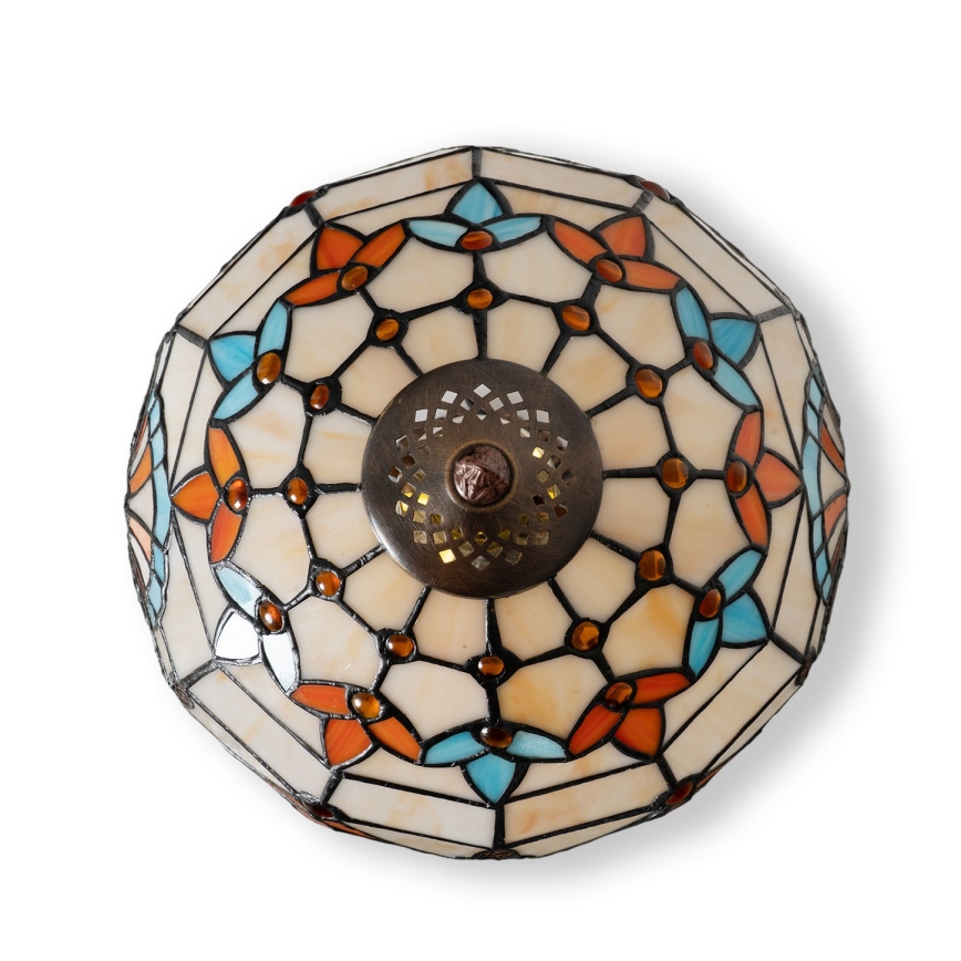Brilagi - lampe de table Tiffany en vitrail MIRABELLA 1xE27/60W/230V