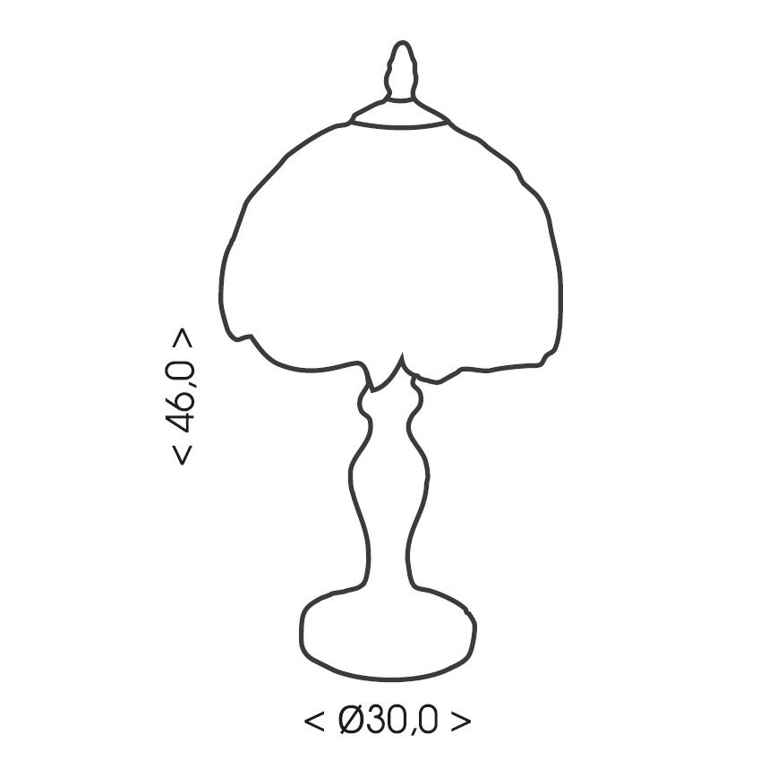 Brilagi - lampe de table Tiffany en vitrail MIRABELLA 1xE27/60W/230V
