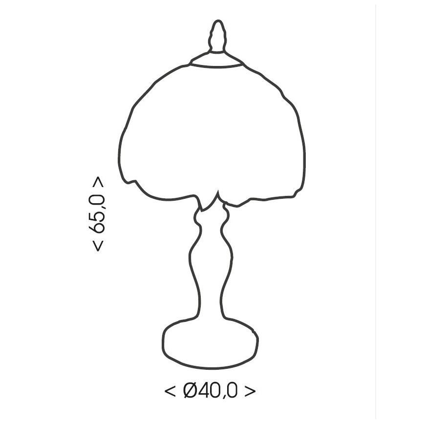 Brilagi - Lampe de table Tiffany en vitrail MIRABELLA 1xE27/60W/230V