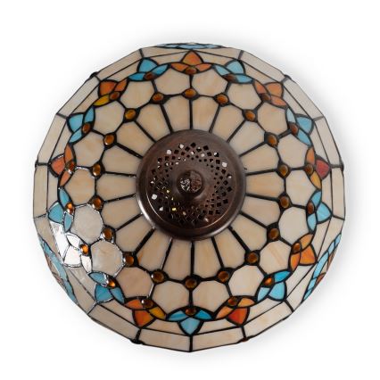 Brilagi - Lampe de table Tiffany en vitrail MIRABELLA 1xE27/60W/230V