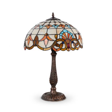 Brilagi - lampe de table Tiffany en vitrail MIRABELLA 2xE27/60W/230V