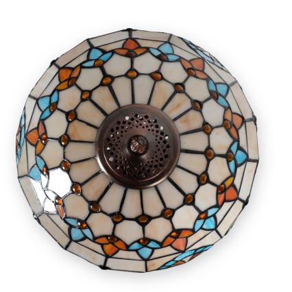 Brilagi - lampe de table Tiffany en vitrail MIRABELLA 2xE27/60W/230V