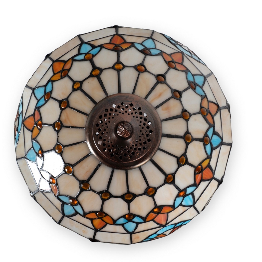 Brilagi - lampe de table Tiffany en vitrail MIRABELLA 2xE27/60W/230V
