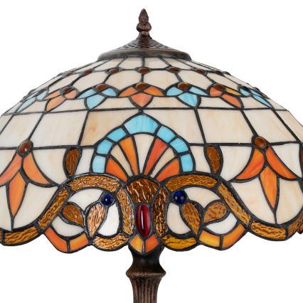Brilagi - lampe de table Tiffany en vitrail MIRABELLA 2xE27/60W/230V