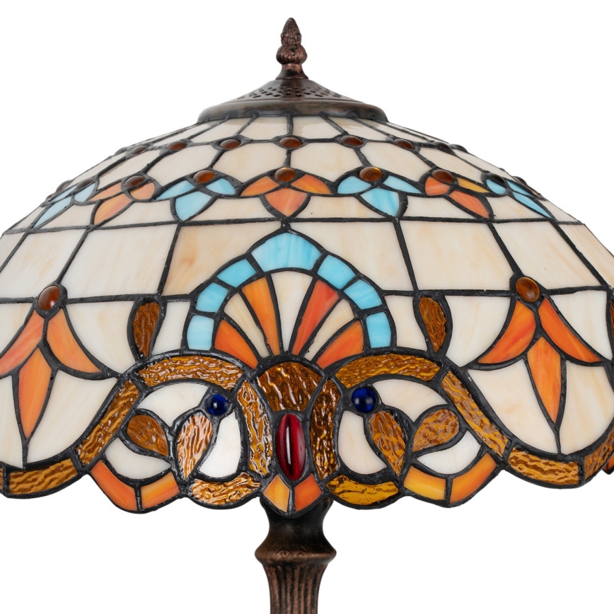 Brilagi - lampe de table Tiffany en vitrail MIRABELLA 2xE27/60W/230V