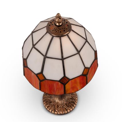 Brilagi - Lampe de table Tiffany en vitrail SIENNA 1xE27/60W/230V