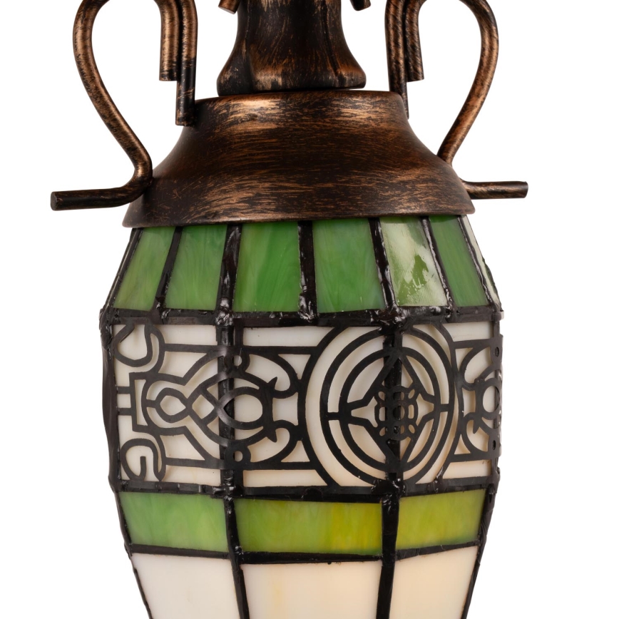 Brilagi - lampe de table Tiffany en vitrail SUNFLOWER 1xE27/60W/230V + 1xE14/40W