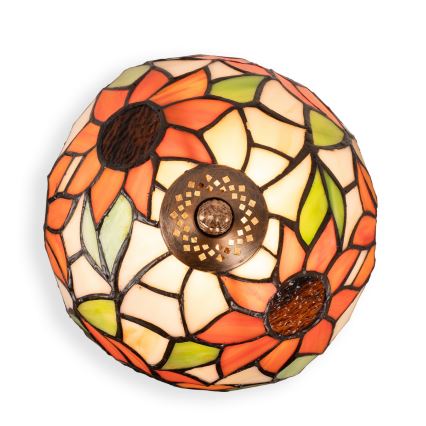 Brilagi - lampe de table Tiffany en vitrail SUNFLOWER 1xE27/60W/230V