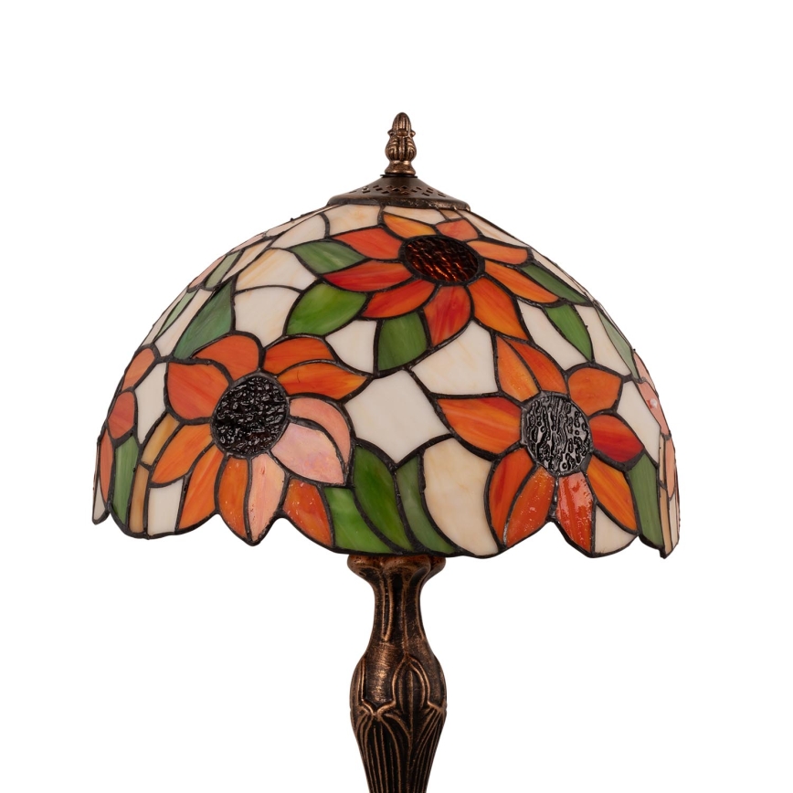 Brilagi - lampe de table Tiffany en vitrail SUNFLOWER 1xE27/60W/230V