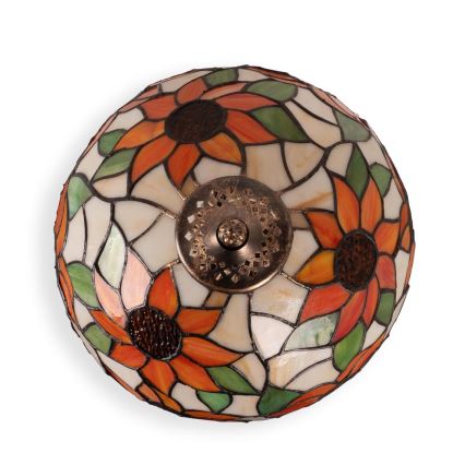 Brilagi - lampe de table Tiffany en vitrail SUNFLOWER 1xE27/60W/230V