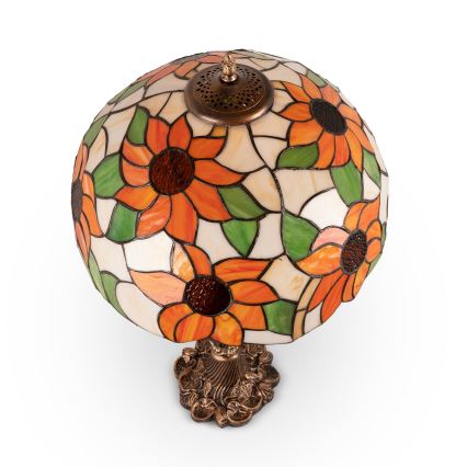 Brilagi - lampe de table Tiffany en vitrail SUNFLOWER 1xE27/60W/230V