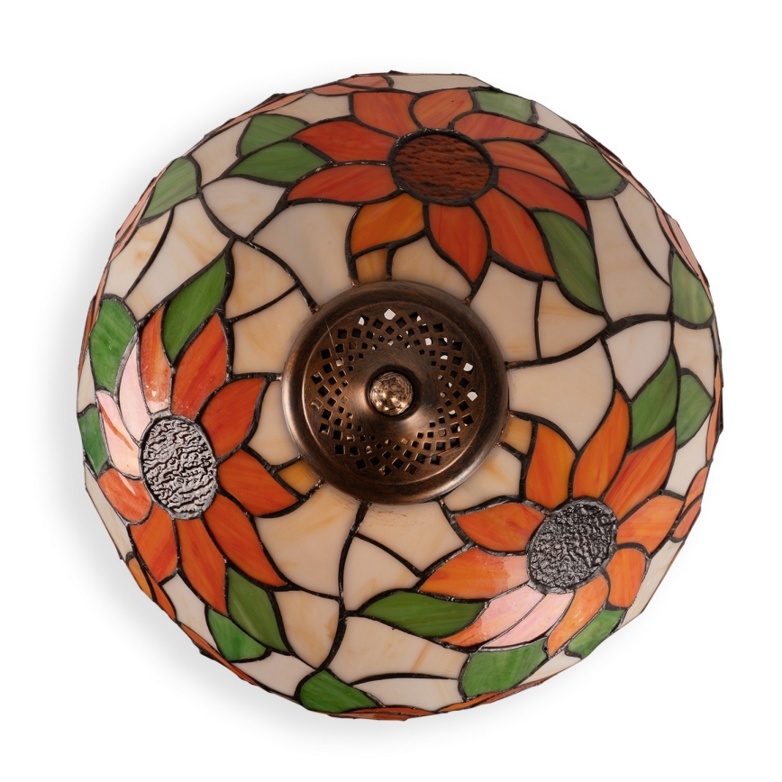 Brilagi - lampe de table Tiffany en vitrail SUNFLOWER 1xE27/60W/230V