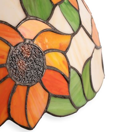 Brilagi - Lampe de table Tiffany en vitrail SUNFLOWER 2xE27/60W/230V