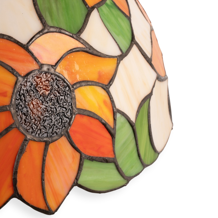 Brilagi - Lampe de table Tiffany en vitrail SUNFLOWER 2xE27/60W/230V